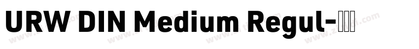 URW DIN Medium Regul字体转换